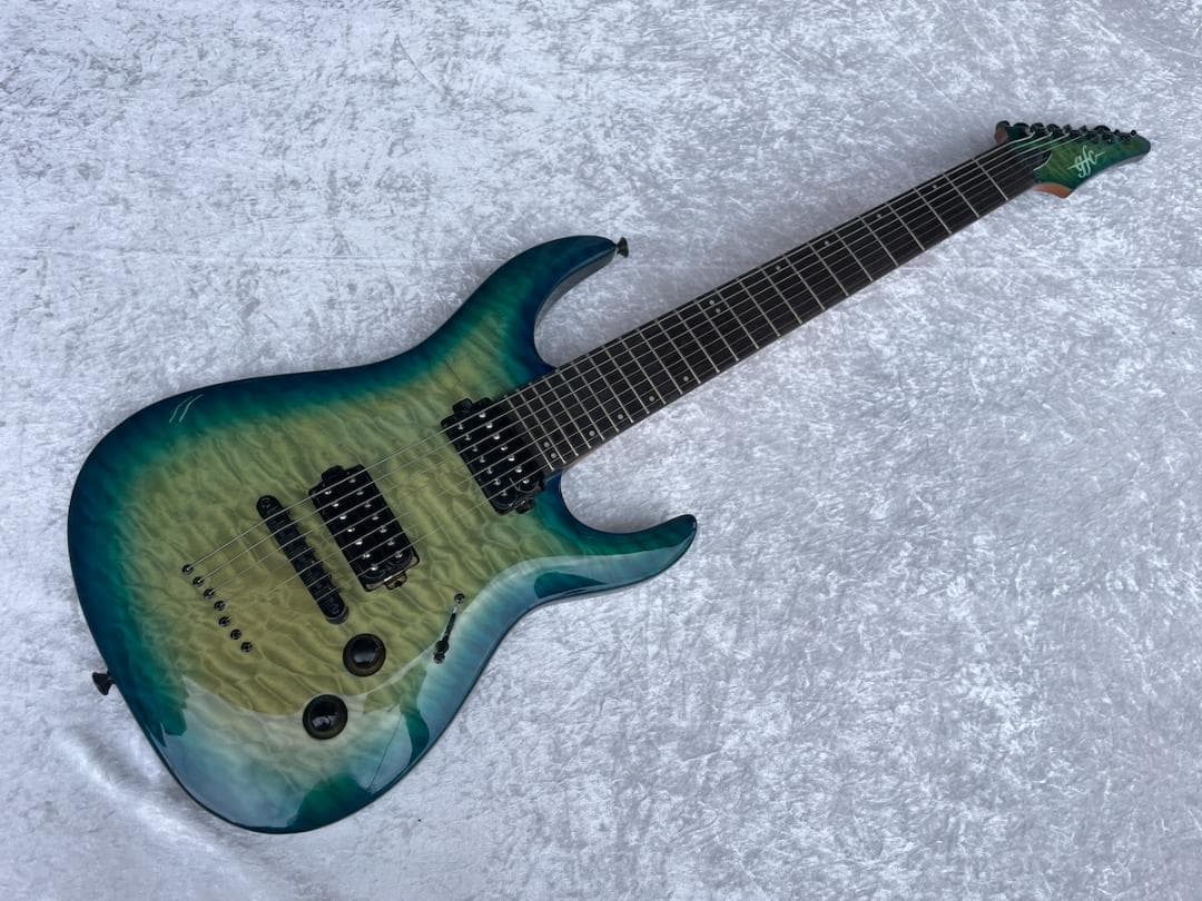 ギター Y1058 gfc GN7-200 Gloss Blue Burst QM