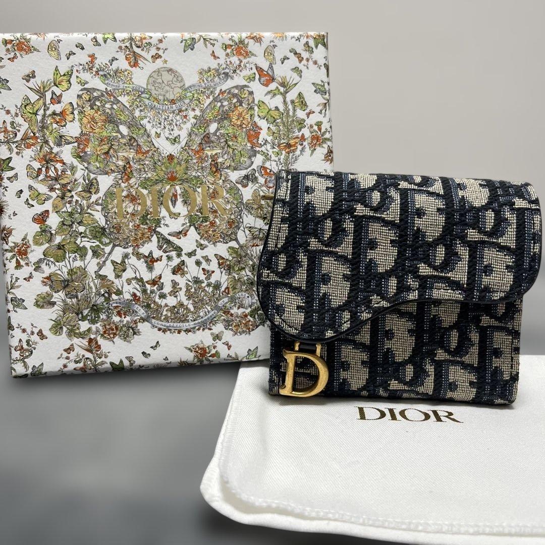 Christian Dior saddle wallet ディオール　折り財布
