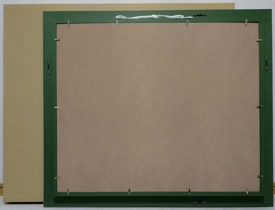 【F20号】片岡球子【めで多き富士】手描き/表裏サイン/油彩/絵画/額縁/額装