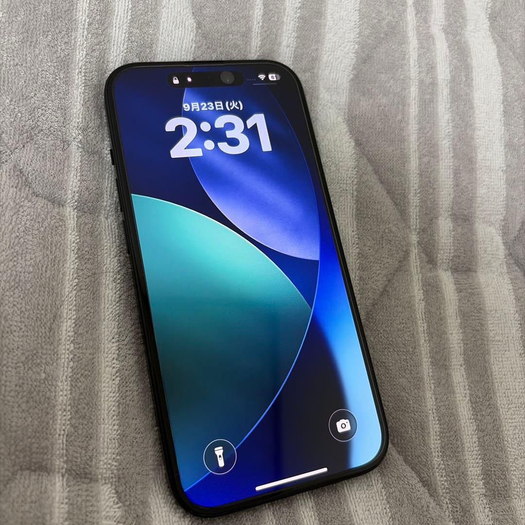 iPhone15 ブラック 128GB SIMフリー 保護フィルムセット