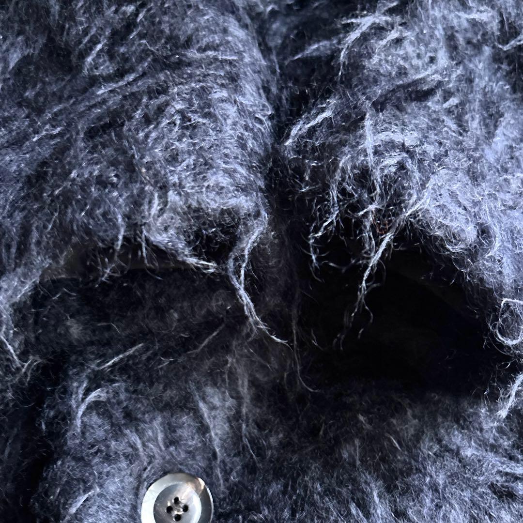 美品 デパリエ モヘアシャギーコート 38 オーバーサイズ 定価17万 黒