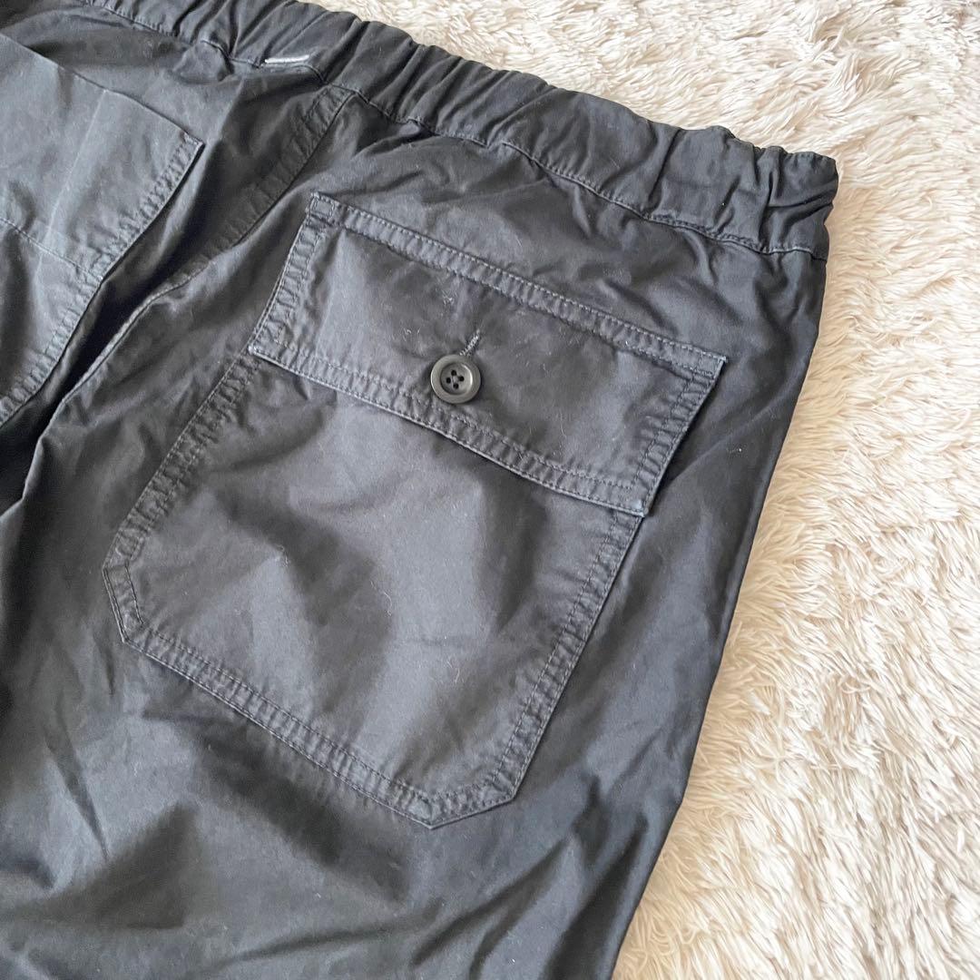 美品 MHL ファインコットンイージーパンツ 1 黒