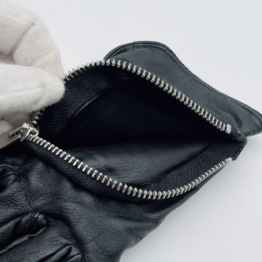 【DIESEL】メンズ 手袋 グローブ レザー ポケットデザイン 羊革 ブラック