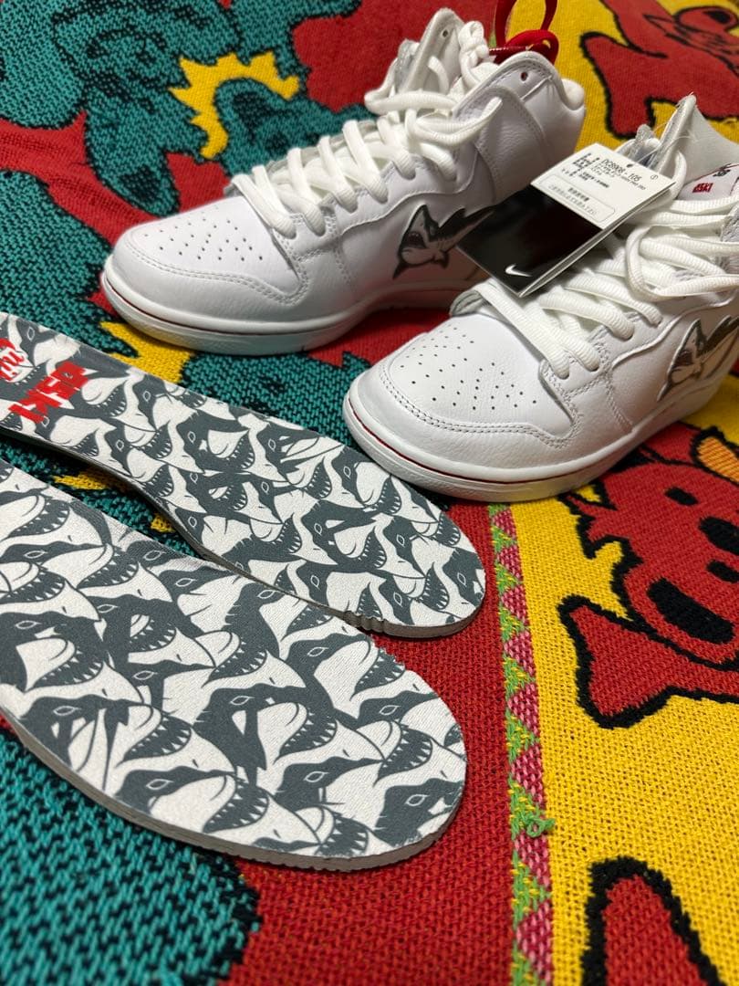 Oski×Nike SB Dunk High GreatWhite Shark