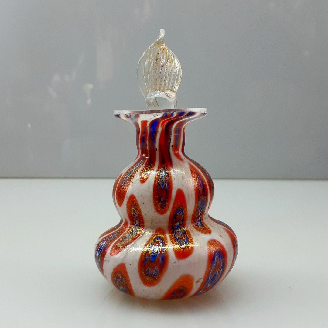 MURANO GLASS ムラノ 金彩 ミルフィオリ パフュームボトル 香水瓶