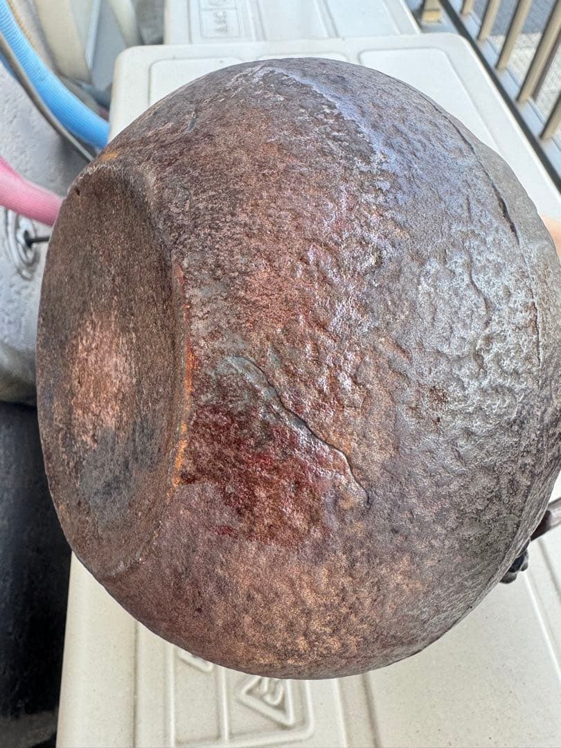 亀文堂鉄瓶　銀象嵌提手 蔵出し コレクション　茶道具　煎茶器