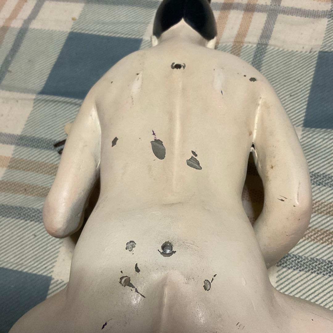 裸弁天様　座像　FRP造形人形。