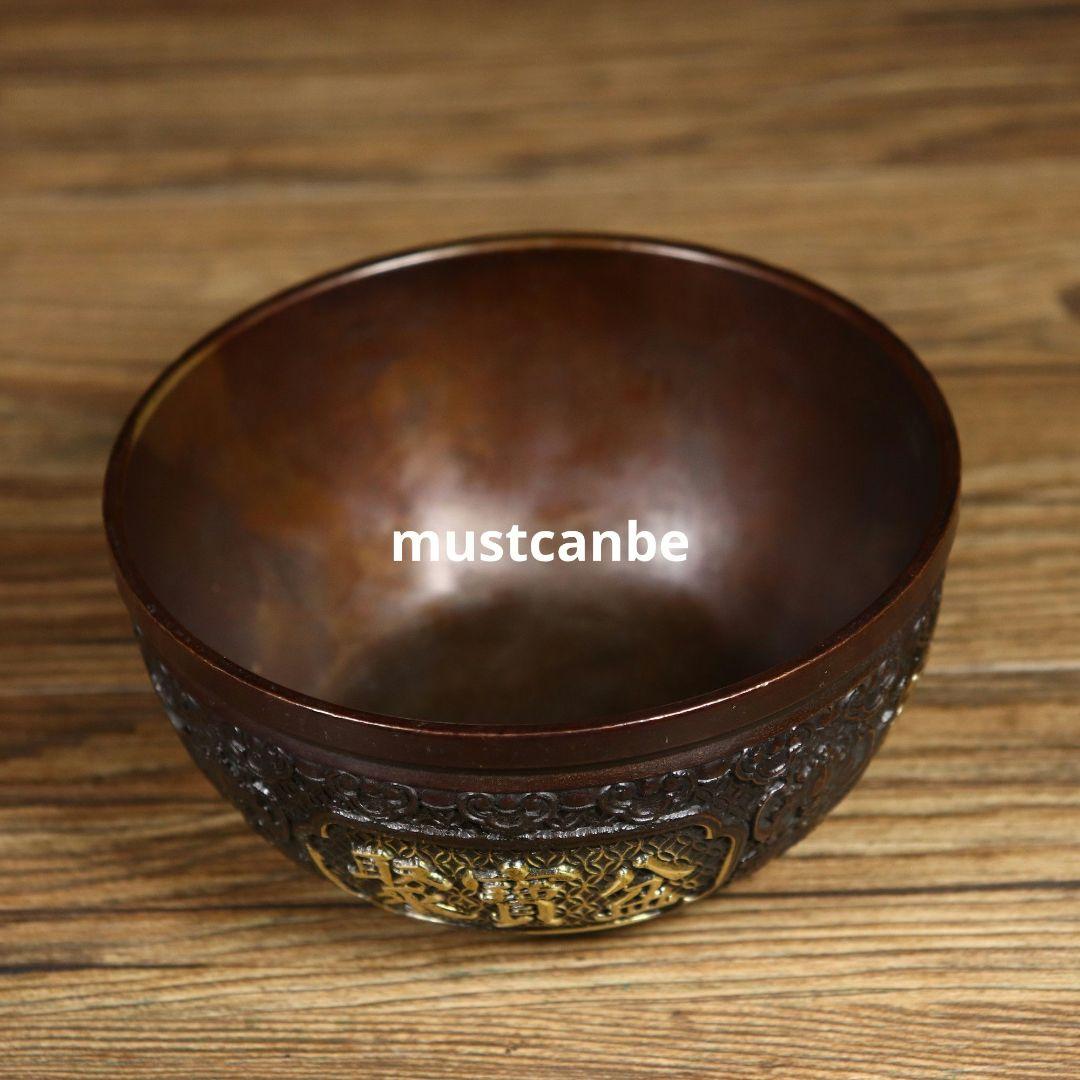 銅器 麒麟聚宝盆 家内 応接間 事務室 卓上 装飾品 開運 風水 工芸品 置物