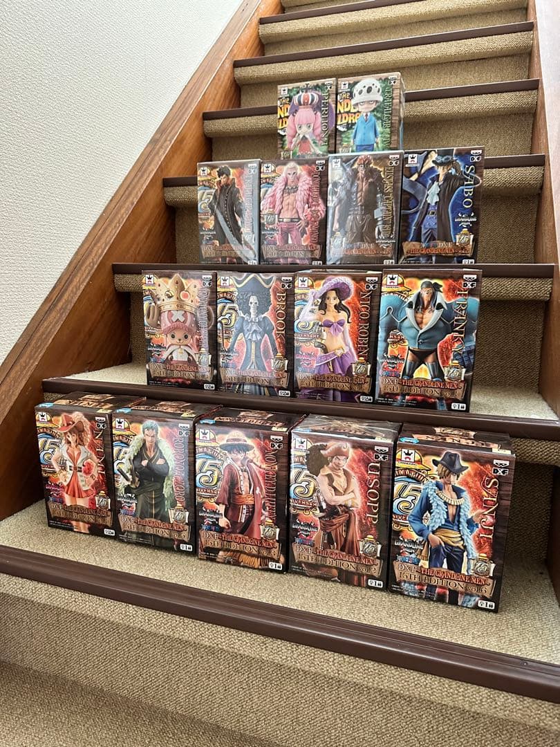 ワンピース DXF 15th 麦わらの一味フルコンプ等 15体セット フィギュア