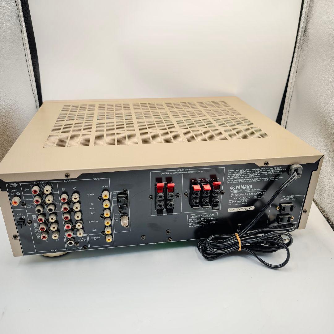 【美品】YAMAHA AVアンプ DSP-AX430 リモコン付き
