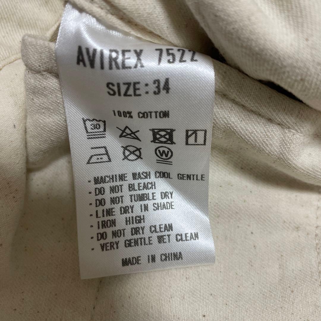 AVIREX7522 アヴィレックス CHINO TROUSERS ウエスト34