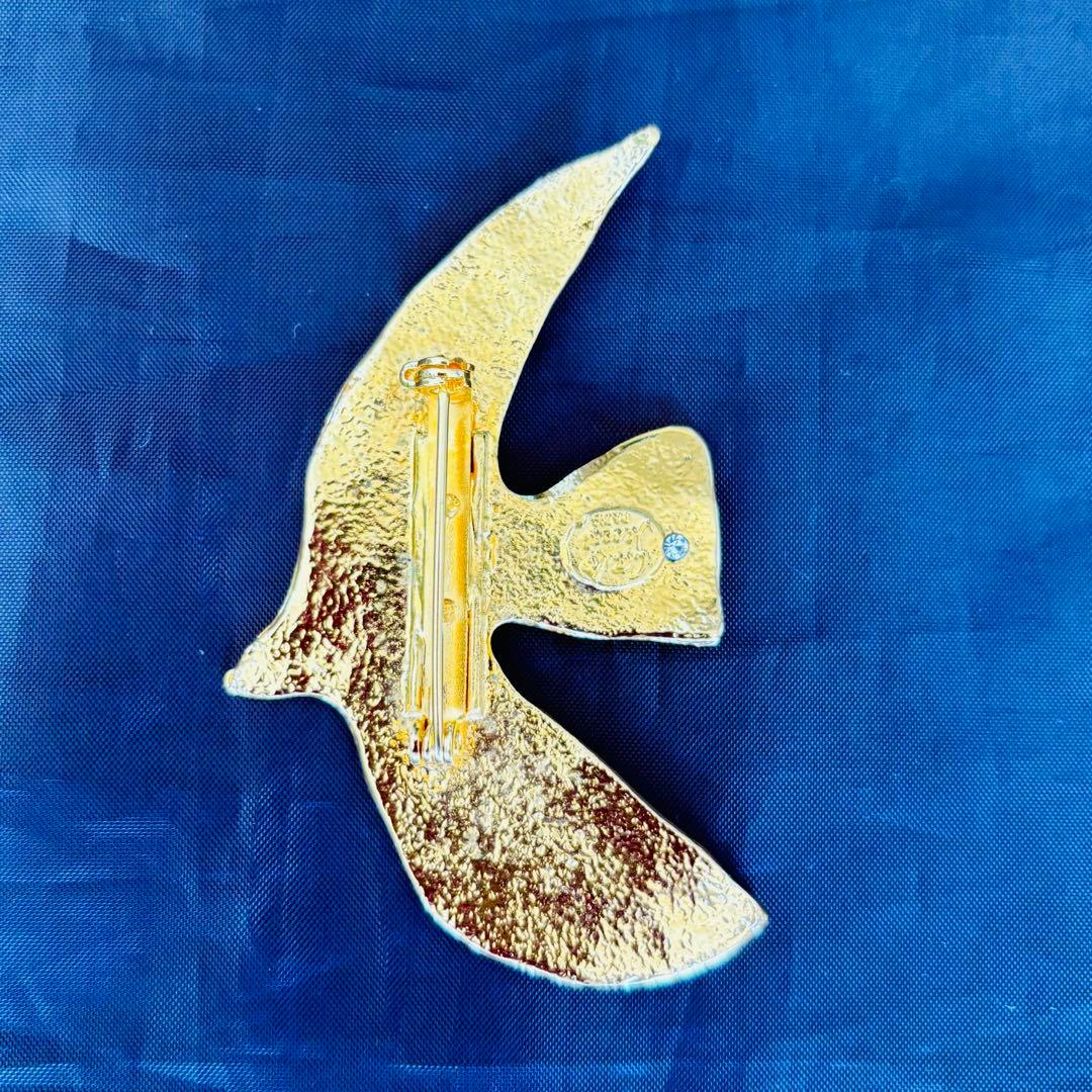 CECILE ET JEANNE セシル エ ジャンヌ 鳩ブローチゴールド 美品