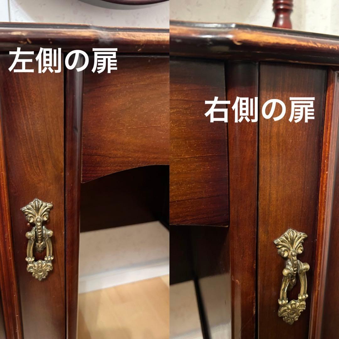 レトロ・アンティークドレッサー・木製クラシック家具ミラー・椅子無し・直接取引可