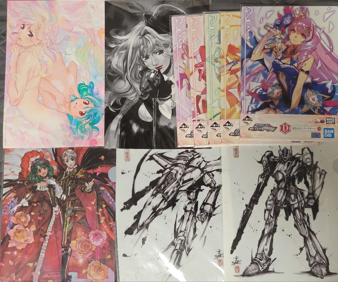 マクロスフロンティア　デルタ　アートカード　クリアファイル　セット