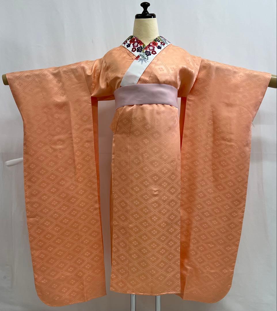 振り袖　フルセット　別誂長襦袢　振袖　京紅型染め　成人式　結婚式　赤　635