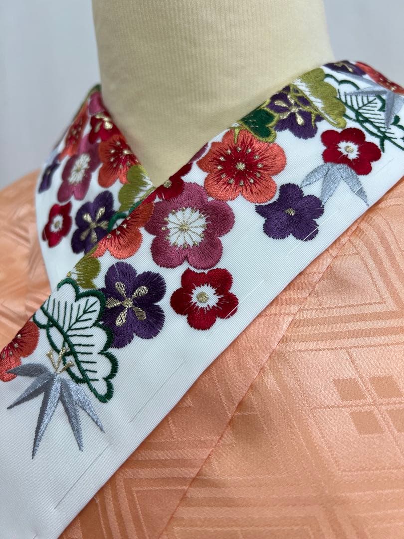 振り袖　フルセット　別誂長襦袢　振袖　京紅型染め　成人式　結婚式　赤　635