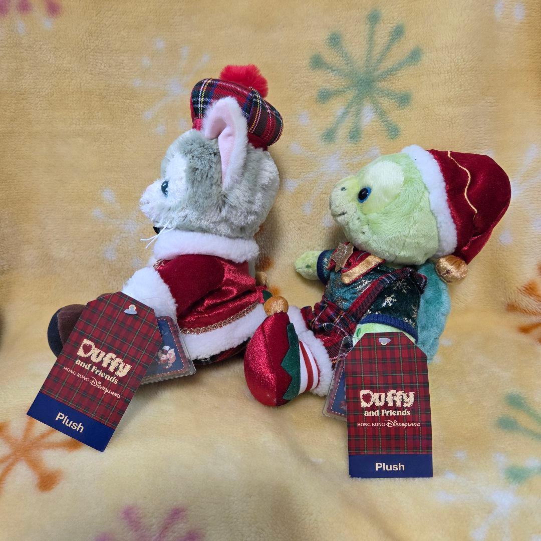 香港ディズニー　クリスマス　ジェラトーニ　オルメル　ぬいぐるみ　２体セット