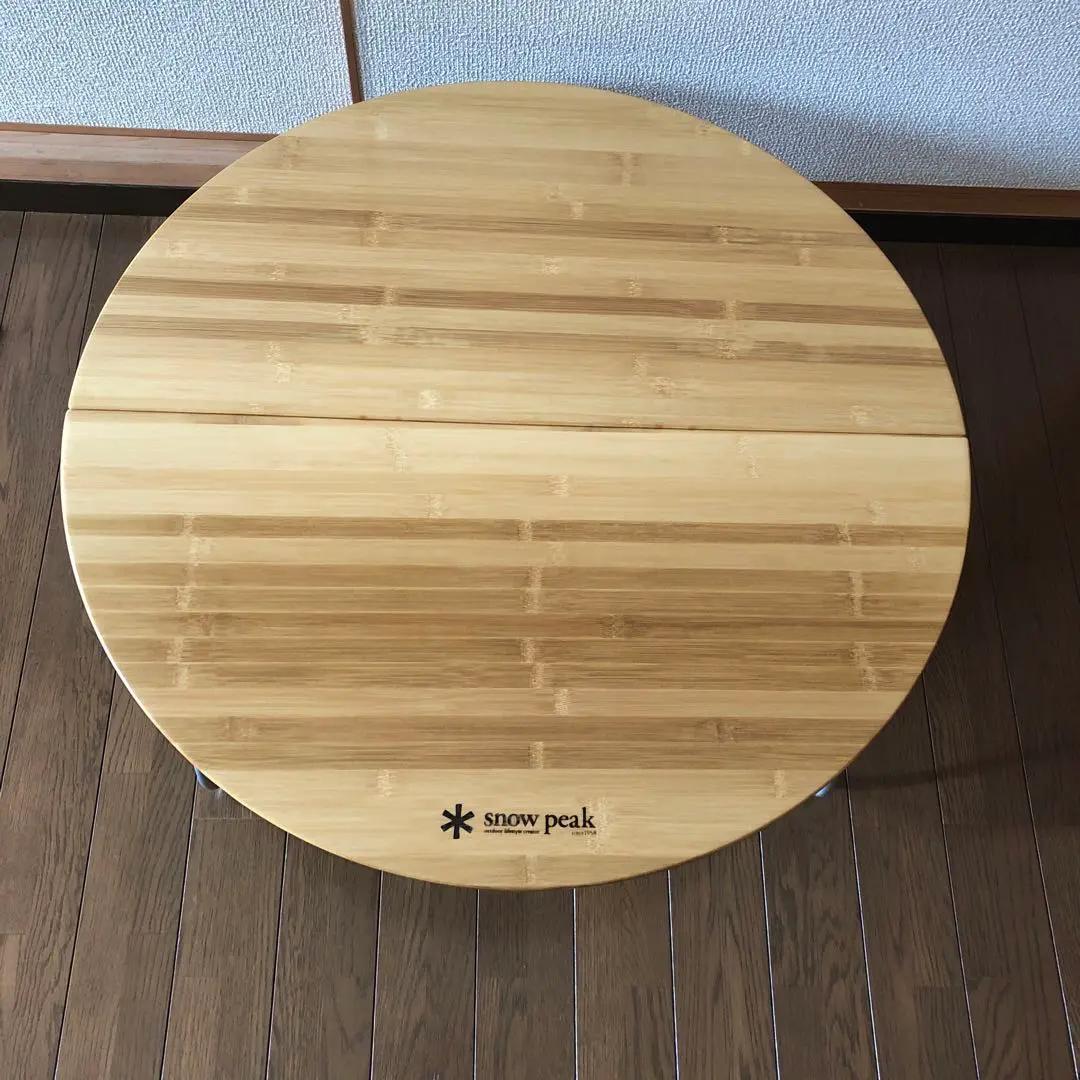 【未使用】スノーピーク  peak ワンアクションちゃぶ台竹 M