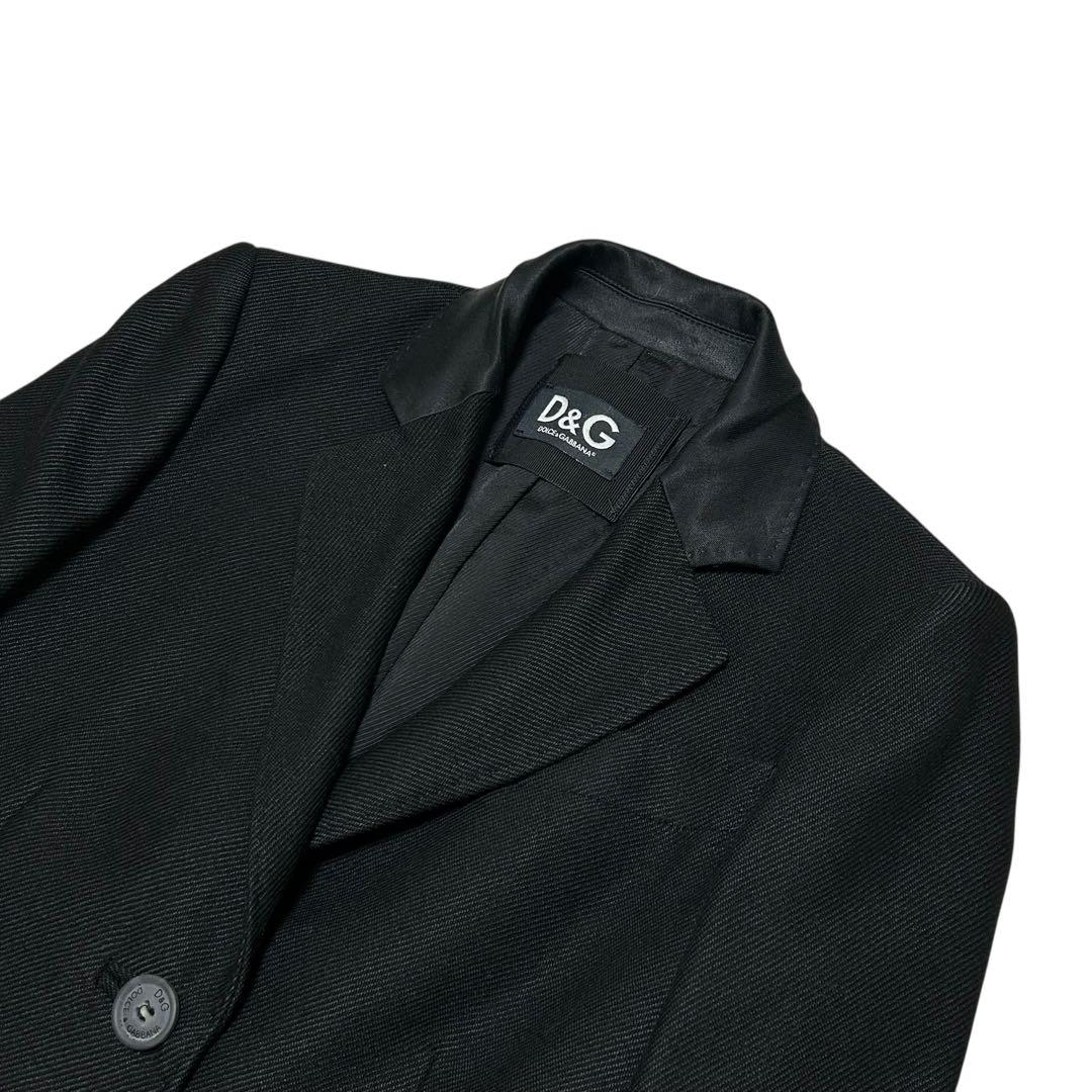 D&G DOLCE&GABBANA チェスターコート　レディース　ブラック
