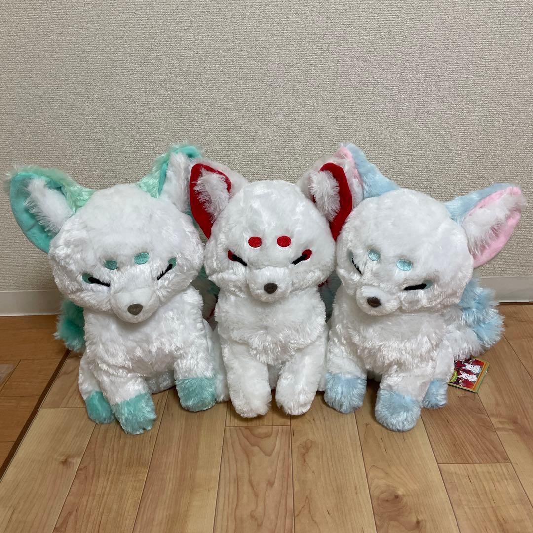 ちょコンとキツネ　九尾のキツネ　 BIGぬいぐるみ　3品セット