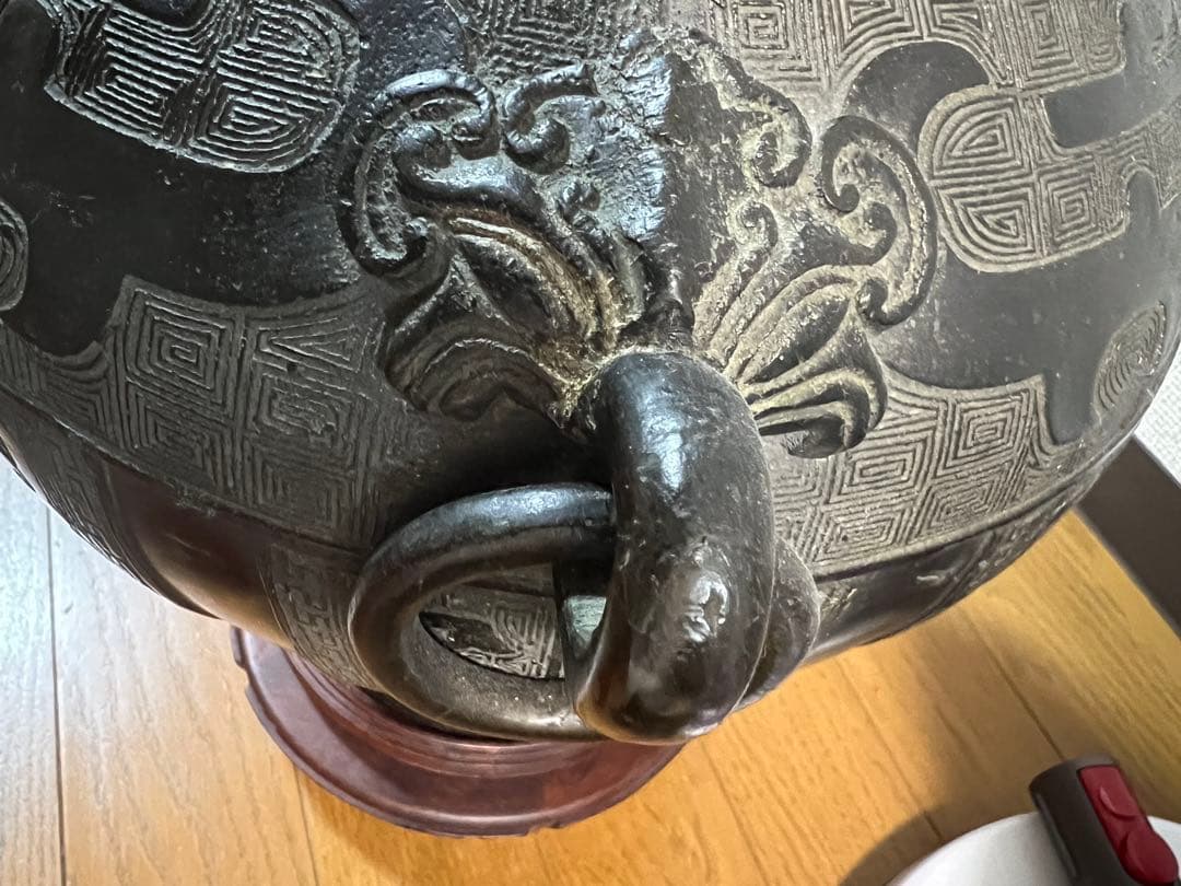 中国銅瓶、骨董、本物 花瓶　壷