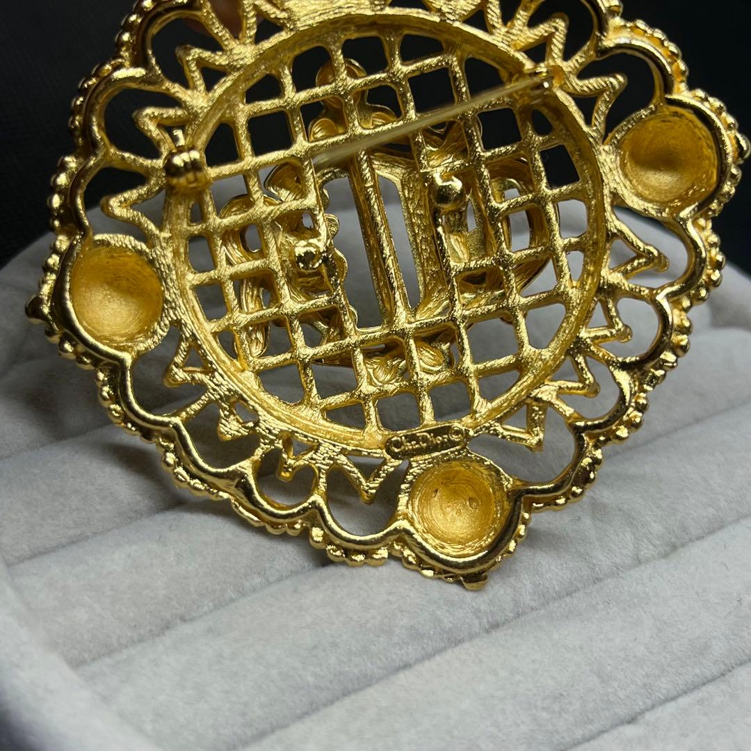 Dior　その他　ブローチ2点セット　CD旧ロゴ　エンブレムゴールド希少　大ぶり