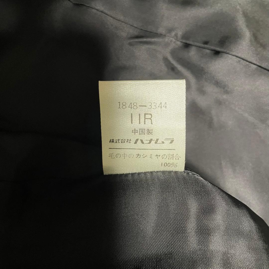 カシミヤ100%×美品【vintage】マキシ丈ロングチェスターコート 黒 XL