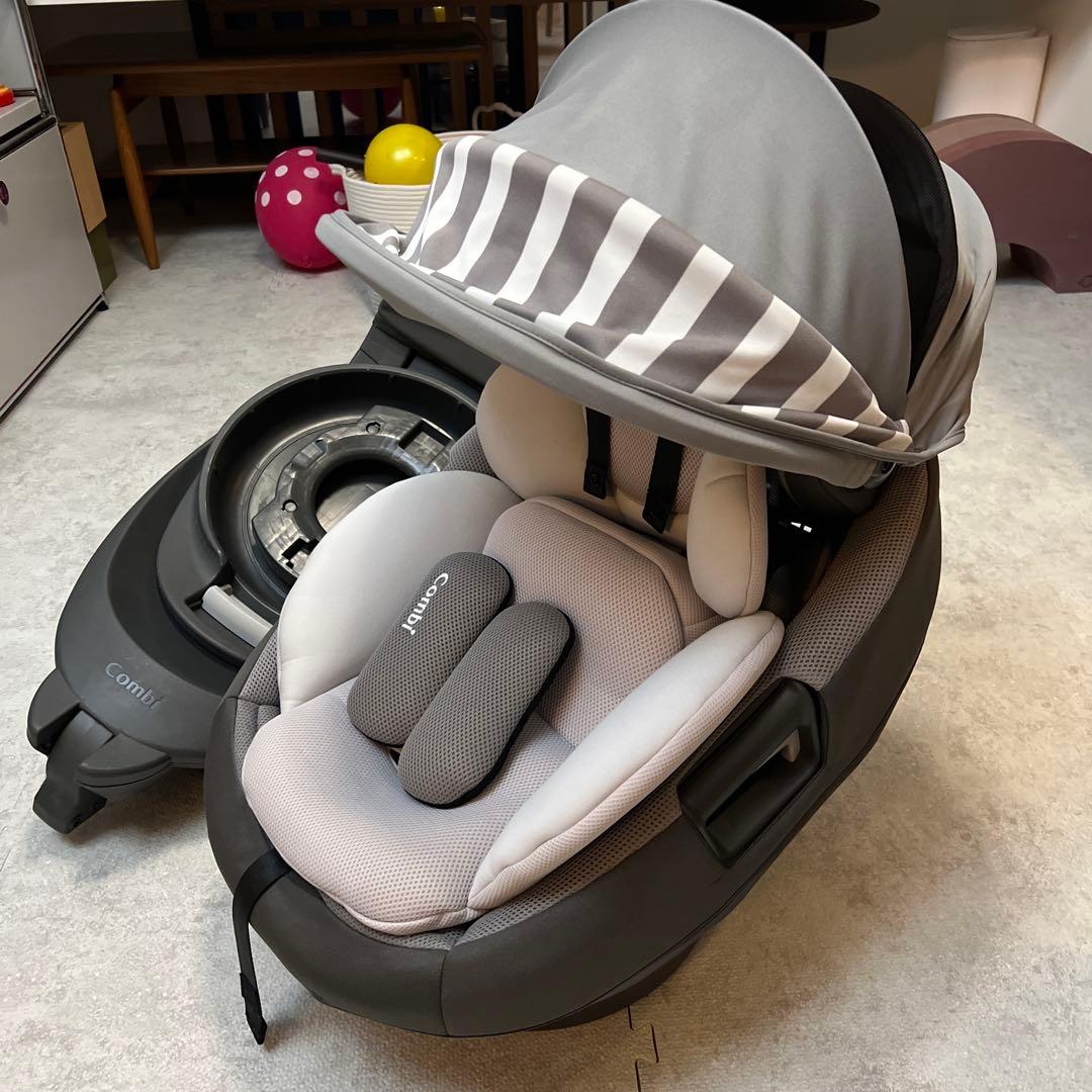 コンビcombi チャイルドシート 新生児　グレーTHE S Air