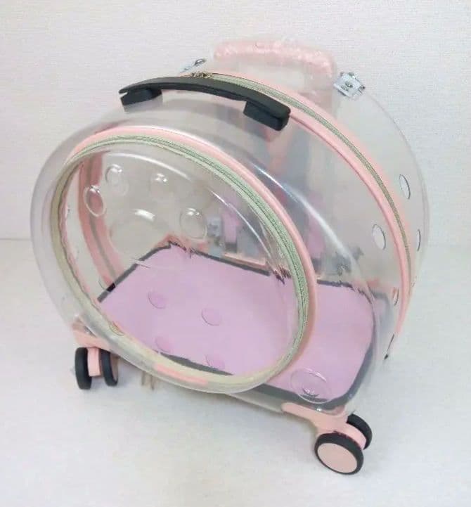 ペットキャリーバッグ キャスター付き 猫 キャリーバッグ *AR7