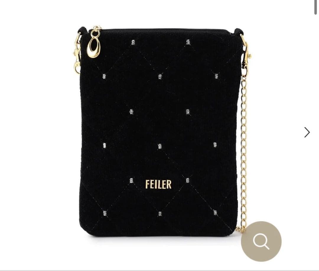 FEILER フェイラー ユニチェーンポシェット ブラック ショルダー