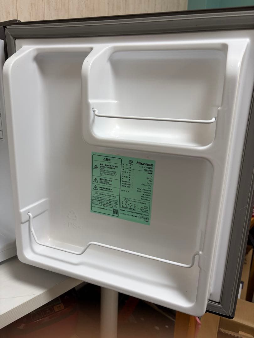 早い者勝ち‼️Hisense 小型　冷蔵庫　ハイセンス　HR-A45S 2025年