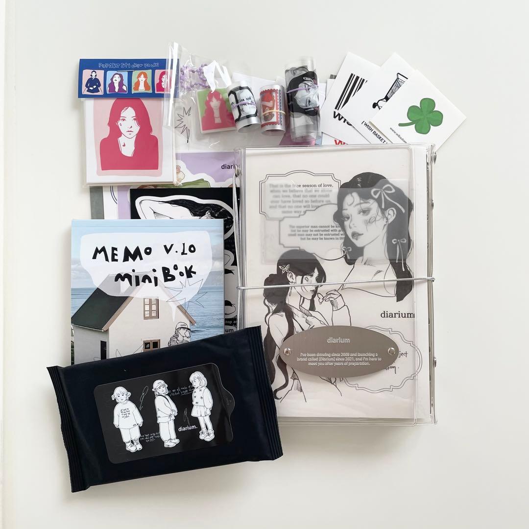 早い者勝ち　韓国　バインダー　貯金　diarium セット　C A6 リフィル