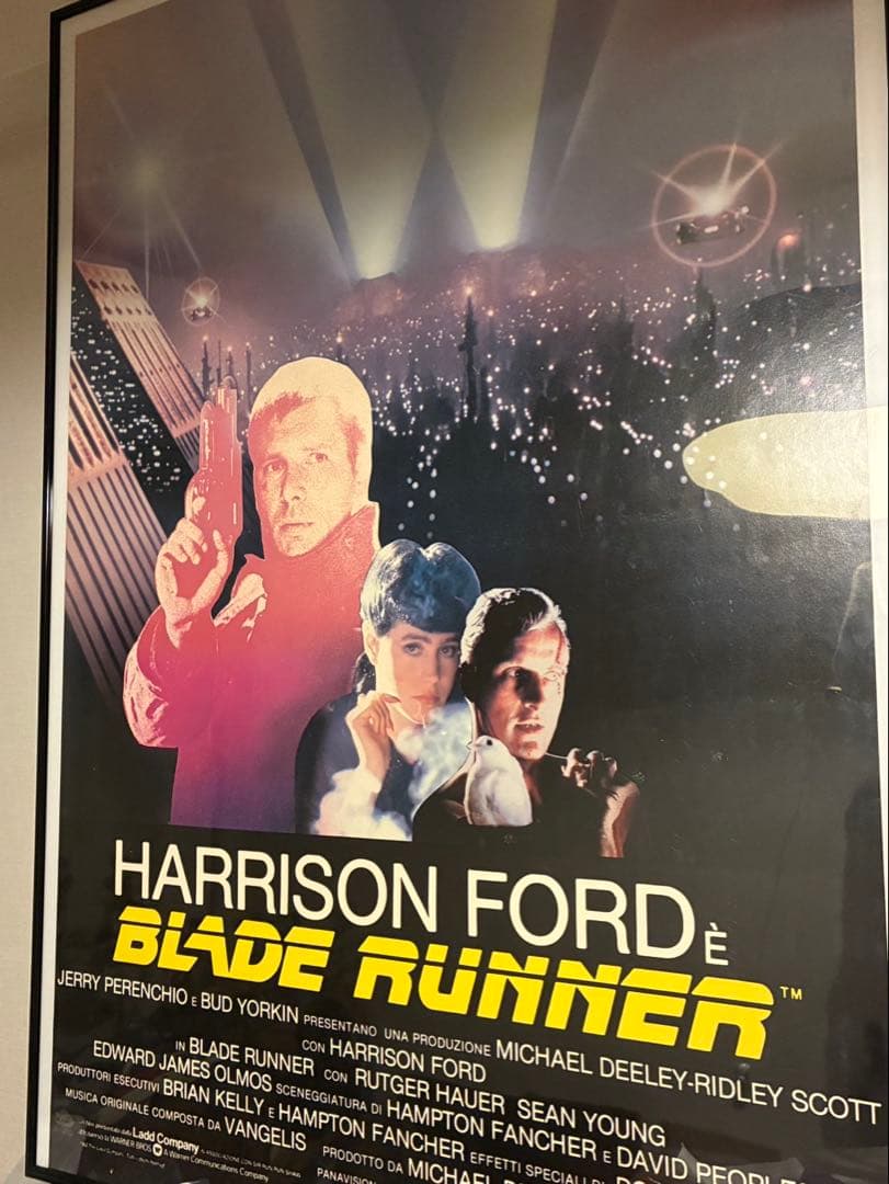 ブレードランナー イタリア版 ビンテージ ポスター 希少 ハリソンフォード