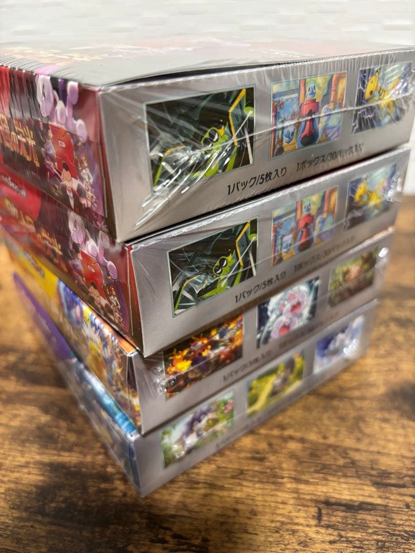 ポケカ未開封BOXシュリンク付7BOX、ブレイカー 151.ロケット団、バイオ