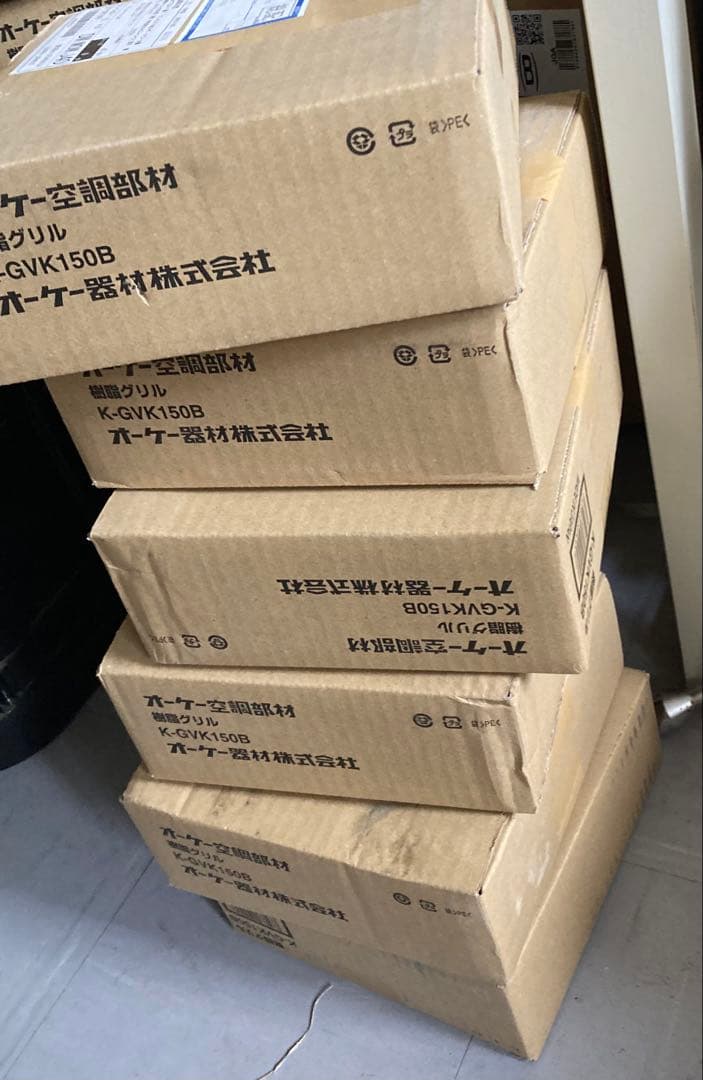 K-GVK150B オーケー空調機器 ホワイト 10個セット販売