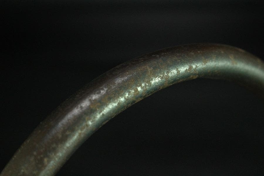 斑紫銅蓋 秋草地紋 鉄瓶(K-LC473)