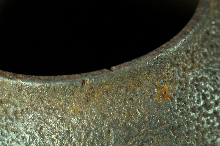 斑紫銅蓋 秋草地紋 鉄瓶(K-LC473)