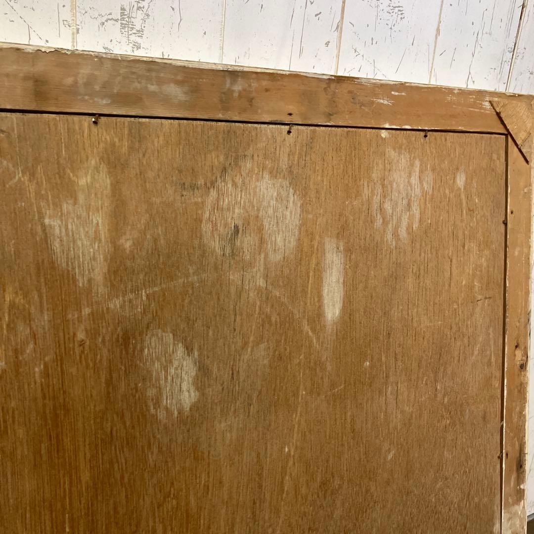 昭和レトロ ハッピーミシン 絵画 人物画 写真 ポスター 女の子 額装 額入り