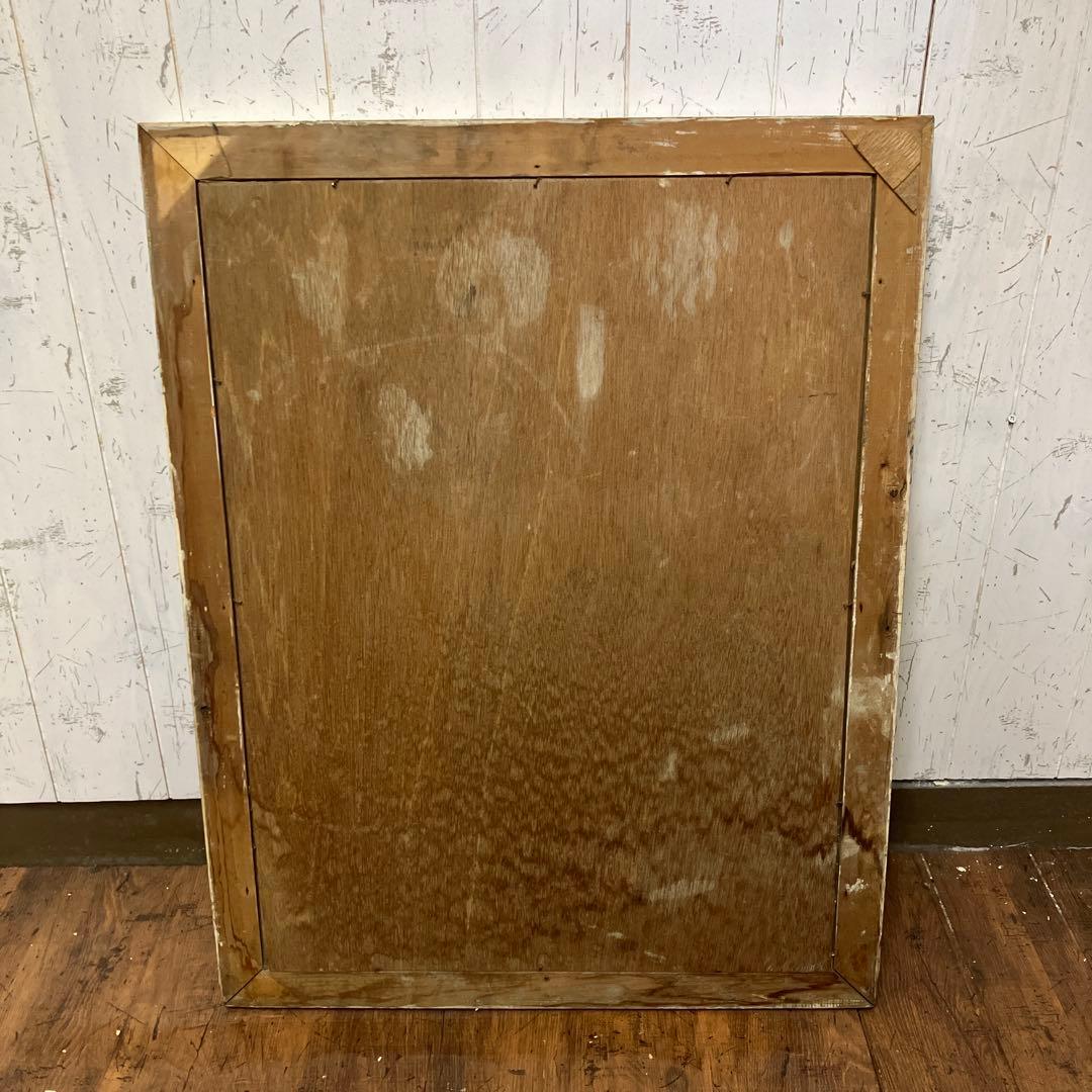 昭和レトロ ハッピーミシン 絵画 人物画 写真 ポスター 女の子 額装 額入り