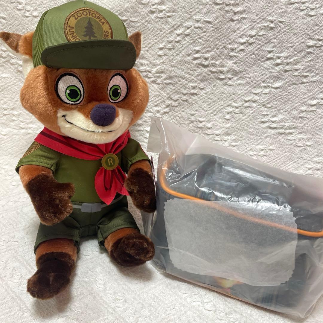 ズートピア ニック 幼少期 ジュニアレンジャー　バニティポーチ ぬいぐるみ