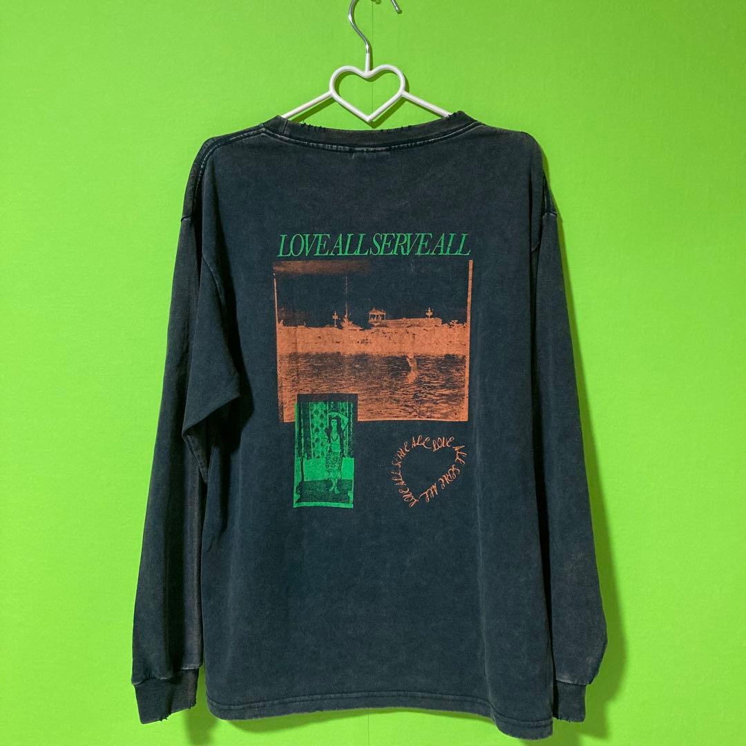 藤井風 ダメージロンT LASA LOVE ALL SERVE ALL