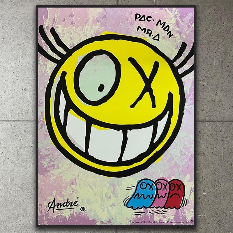 額装済/PAC-MAN 45th（アンドレ サライバ）/アートポスター