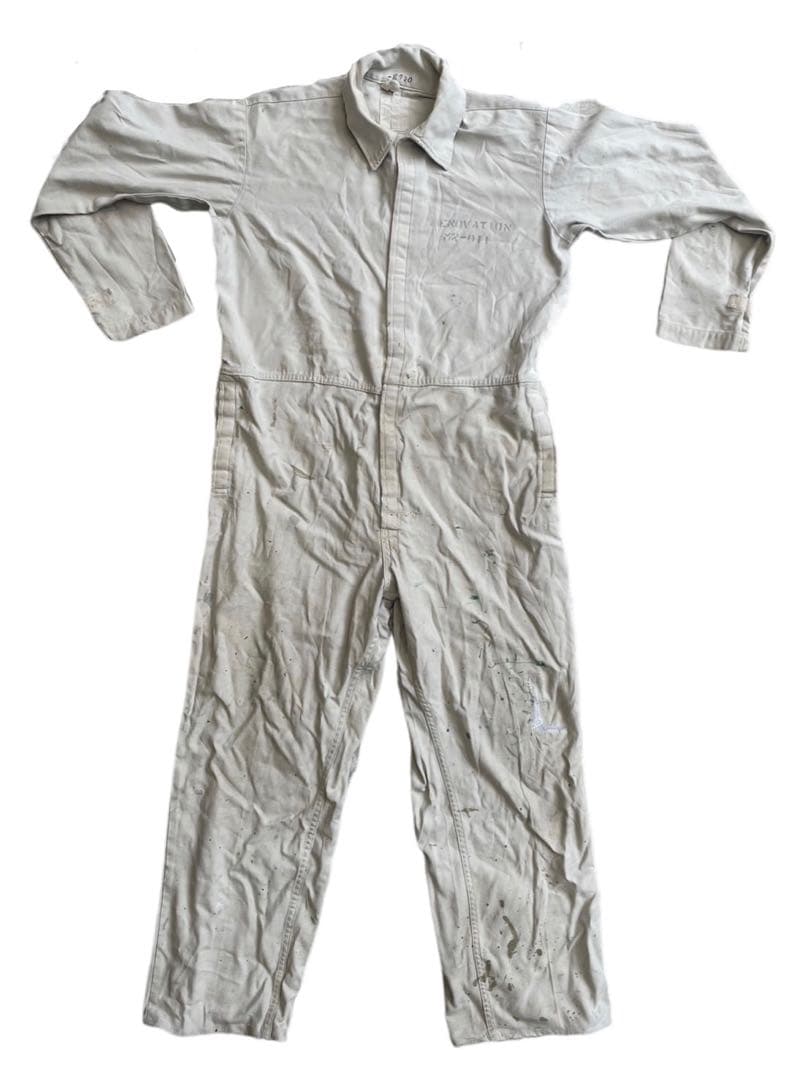 米軍本物爆発物取扱者用カバーオール白Mサイズ80年代希少ひ品