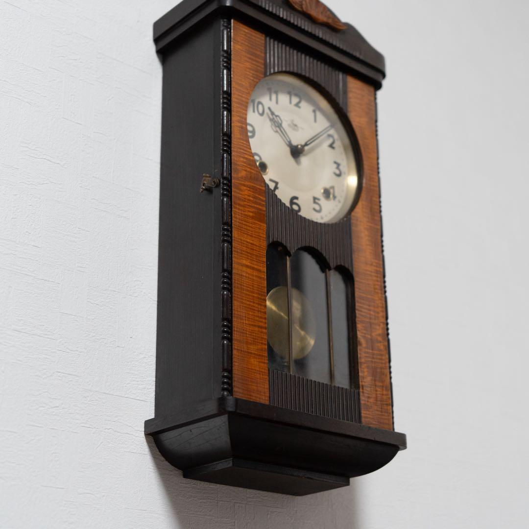 タカノ　柱時計　ボンボン時計　昭和　レトロ　オーバーホール済　動作品