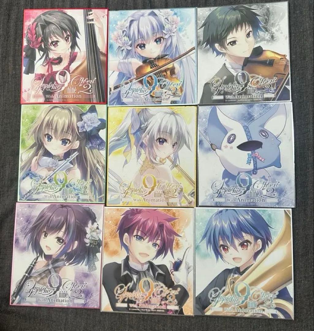 9-nine- Symphonic Concert2 ミニ色紙 9枚セット