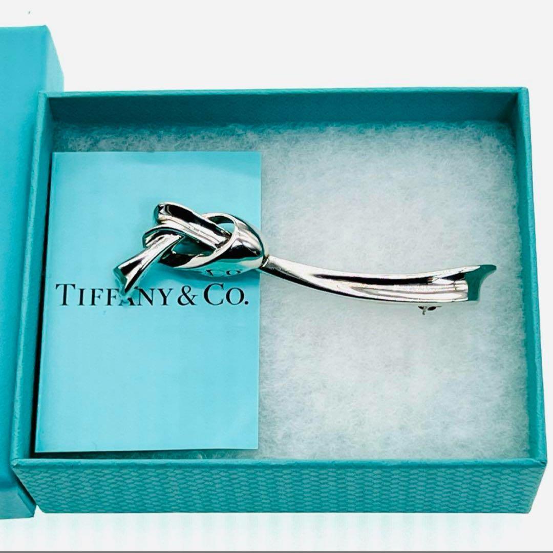 c*n様 希少 ティファニー ブローチ リボン リボンモチーフ ノット シルバー