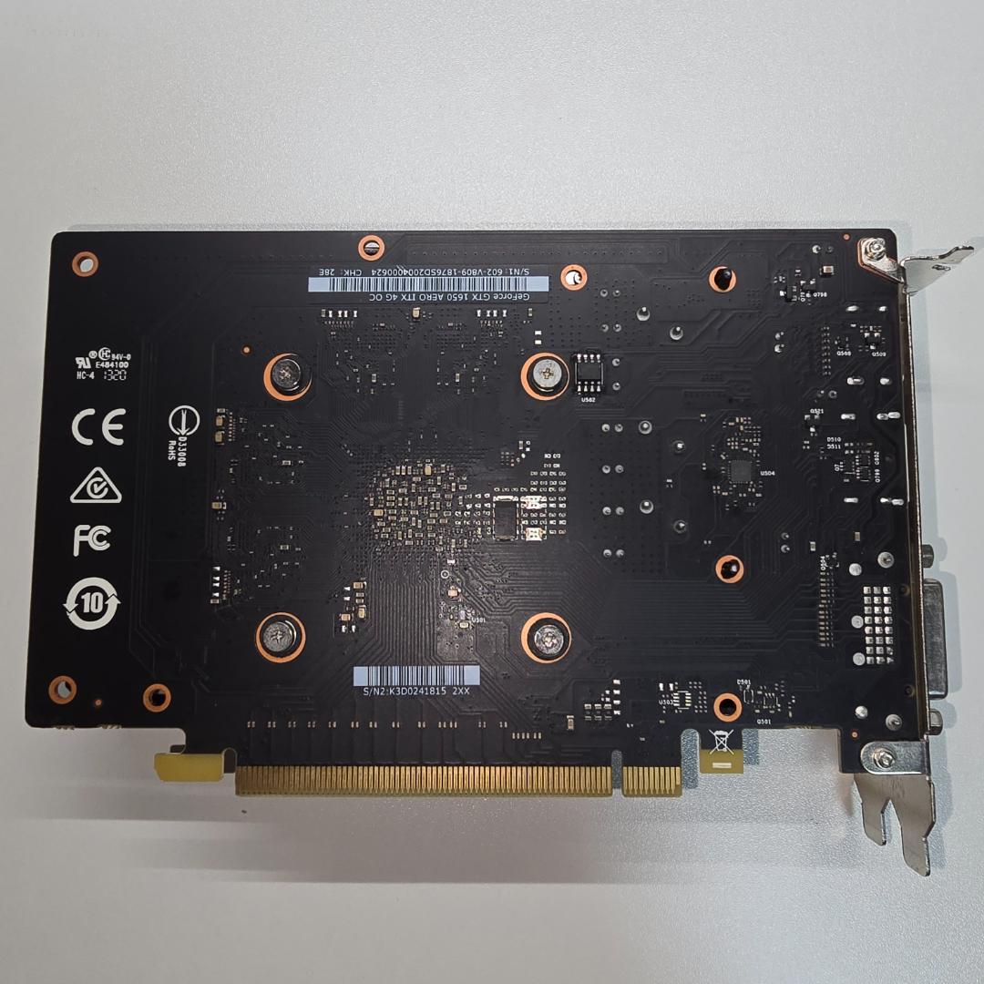 グラフィックボード・グラボ・ビデオカード GeForce GTX 1650 AERO ITX 4G OC