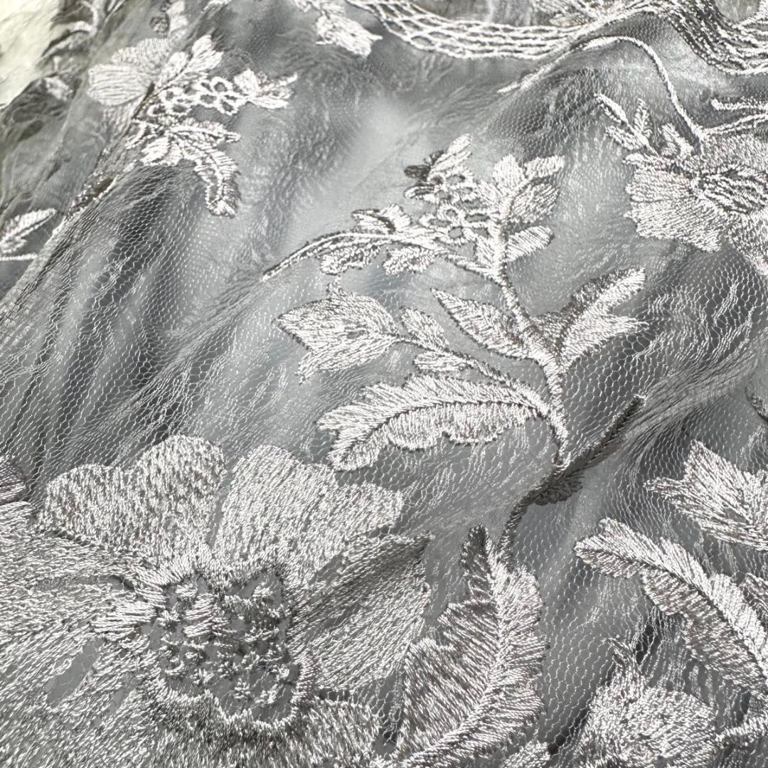 未使用　kana プリーツドレスワンピース　3Lサイズブルーグレー　大きいサイズ