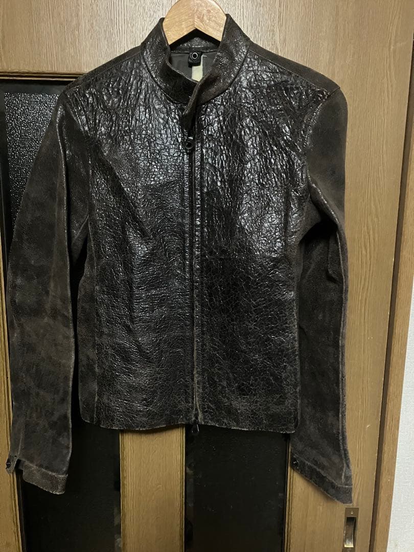 wjk デストロイ ホースレザー　ライダース　カルペディエム