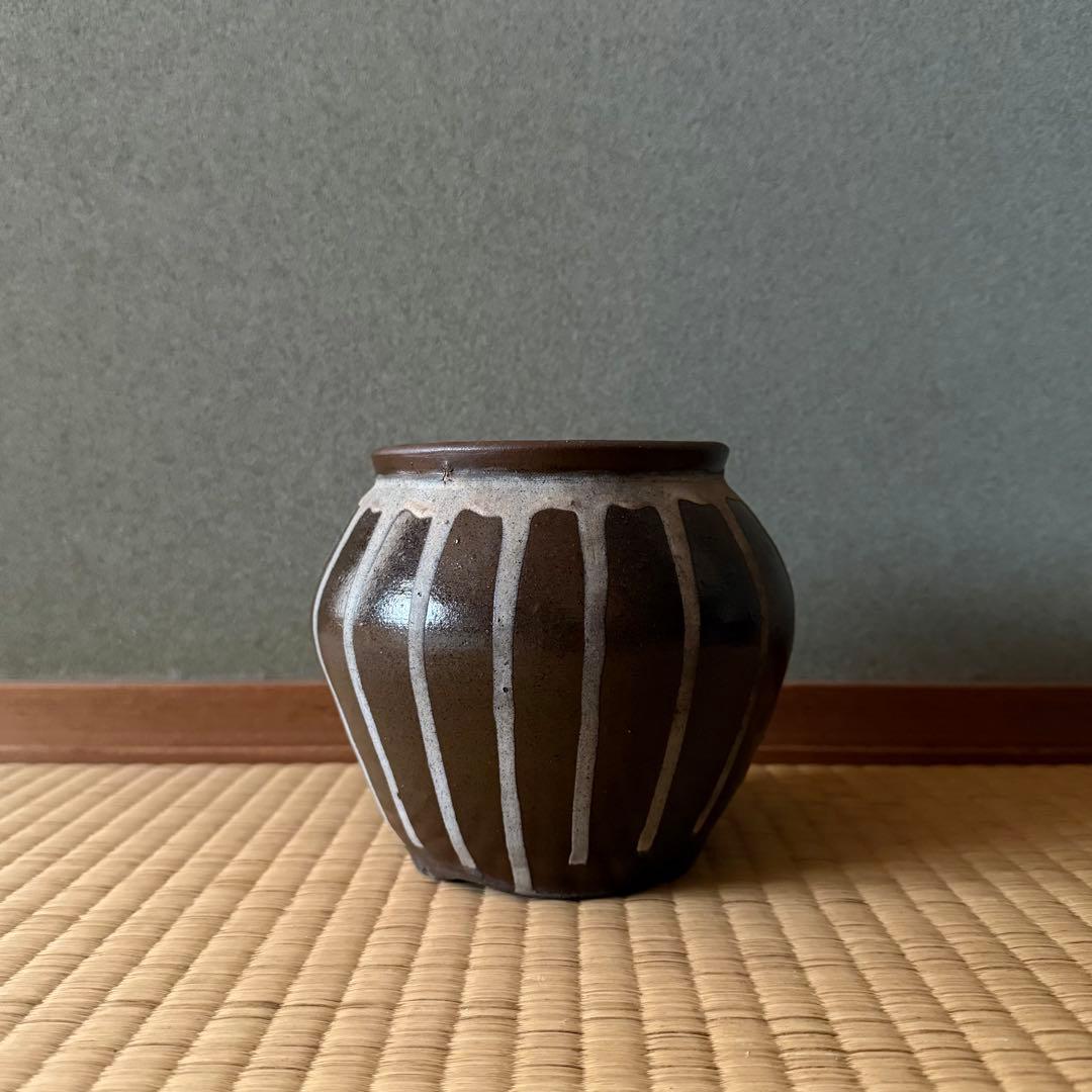 古丹波 丹波 流釉小壷 江戸時代 明治時代 古美術 骨董 民藝 白丹波 古備前